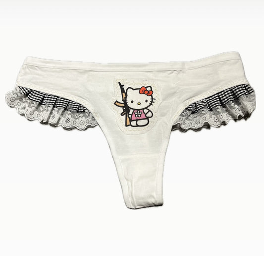 hello kitty gun thong