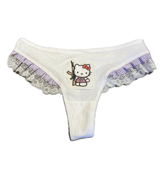 Hello kitty gun thong