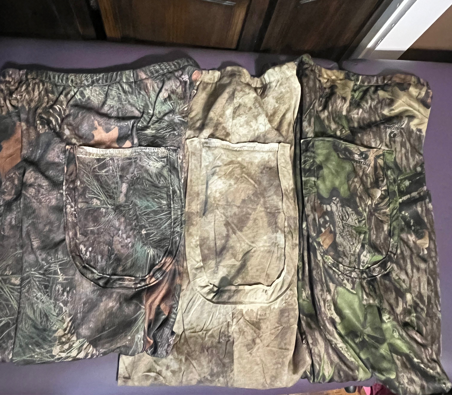 mossy oak camo wide leg pants