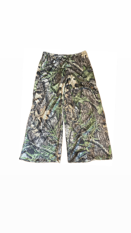 mossy oak camo wide leg pants