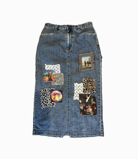 70s rock denim maxi