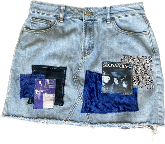 slowdive mbv jean skirt
