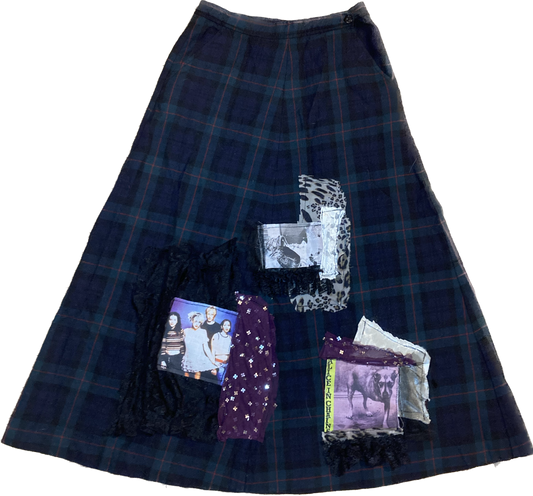 plaid grunge maxi