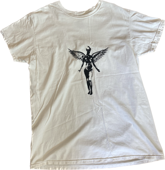 in utero white tee